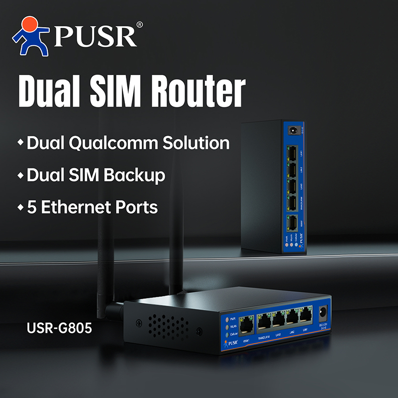 4G Router Dual Sim Failover - PUSR 4G LTE Industrial Router Dual