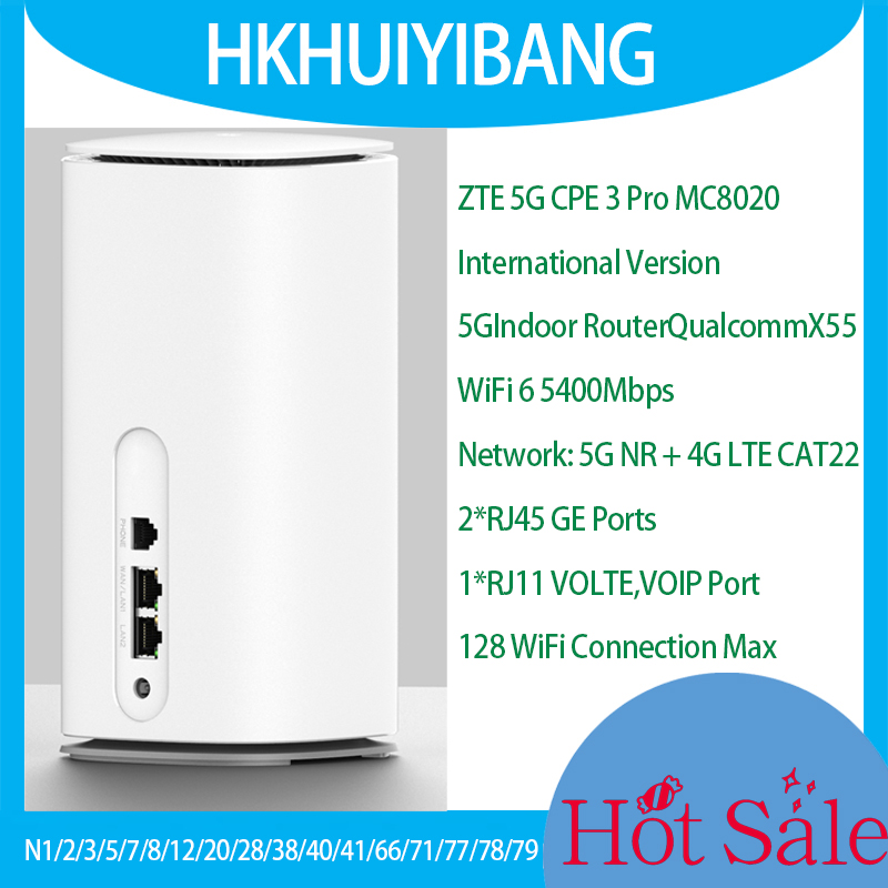 4G Router Sim Card Slot Gigabit - ZTE 5G CPE PRO 3 MC8020