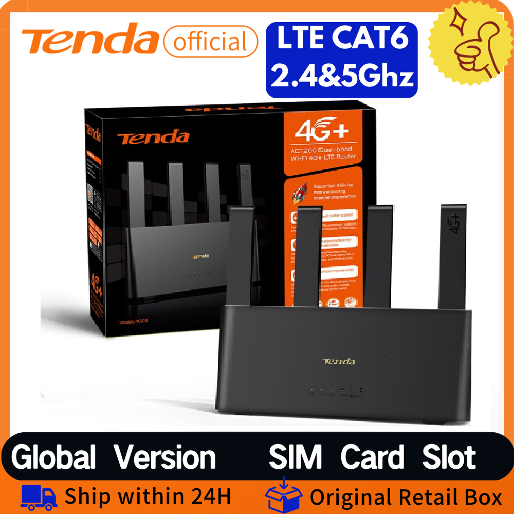 5G Cpe Router Outdoor - Tenda 4G08 4G+ Router AC1200 CAT6