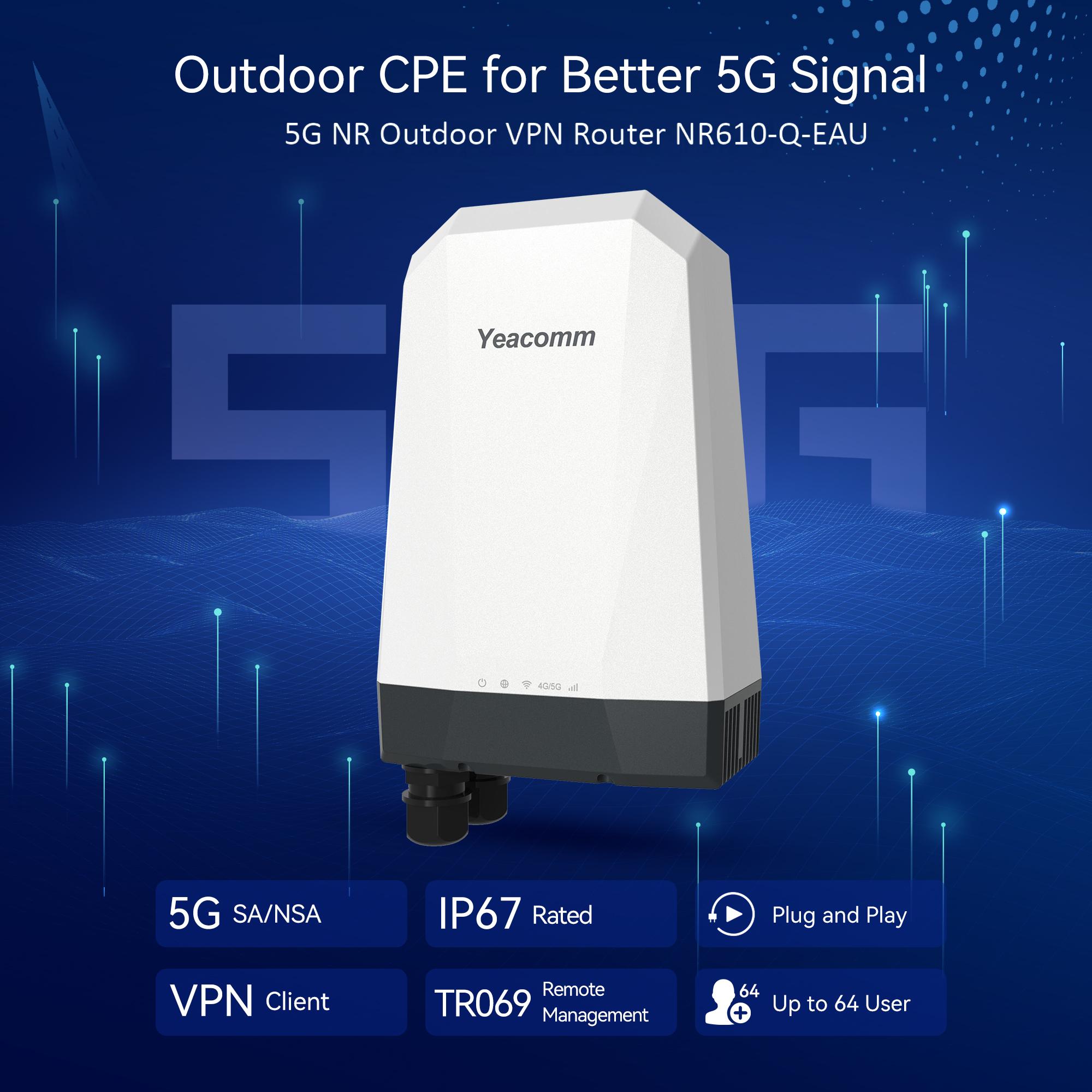 Yeacomm NR610-Q-EAU SA NSA 5G  - 5G Outdoor Cpe Nsa Sa ulasan dan harga