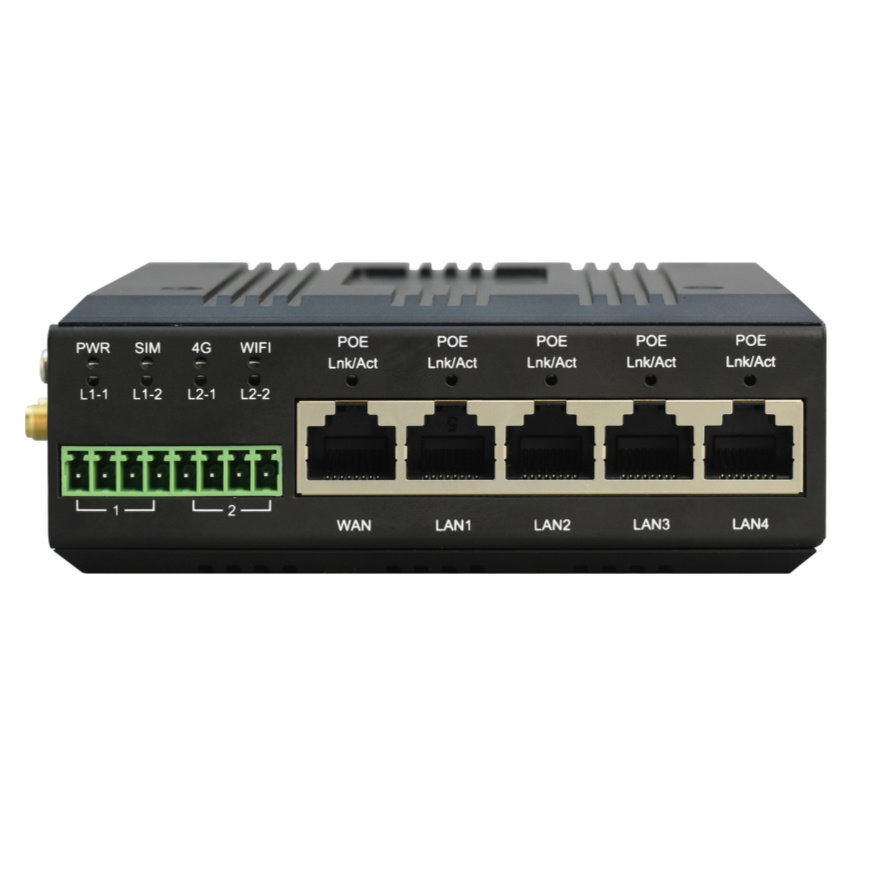 Din Rail Industrial 4G Router  - 4G Router With Poe Wan ulasan dan harga
