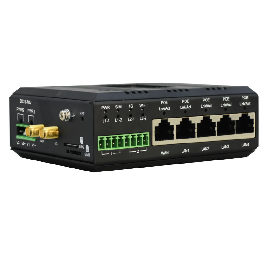 Din Rail Industrial 4G Router  - 4G Router With Poe Wan ulasan dan harga