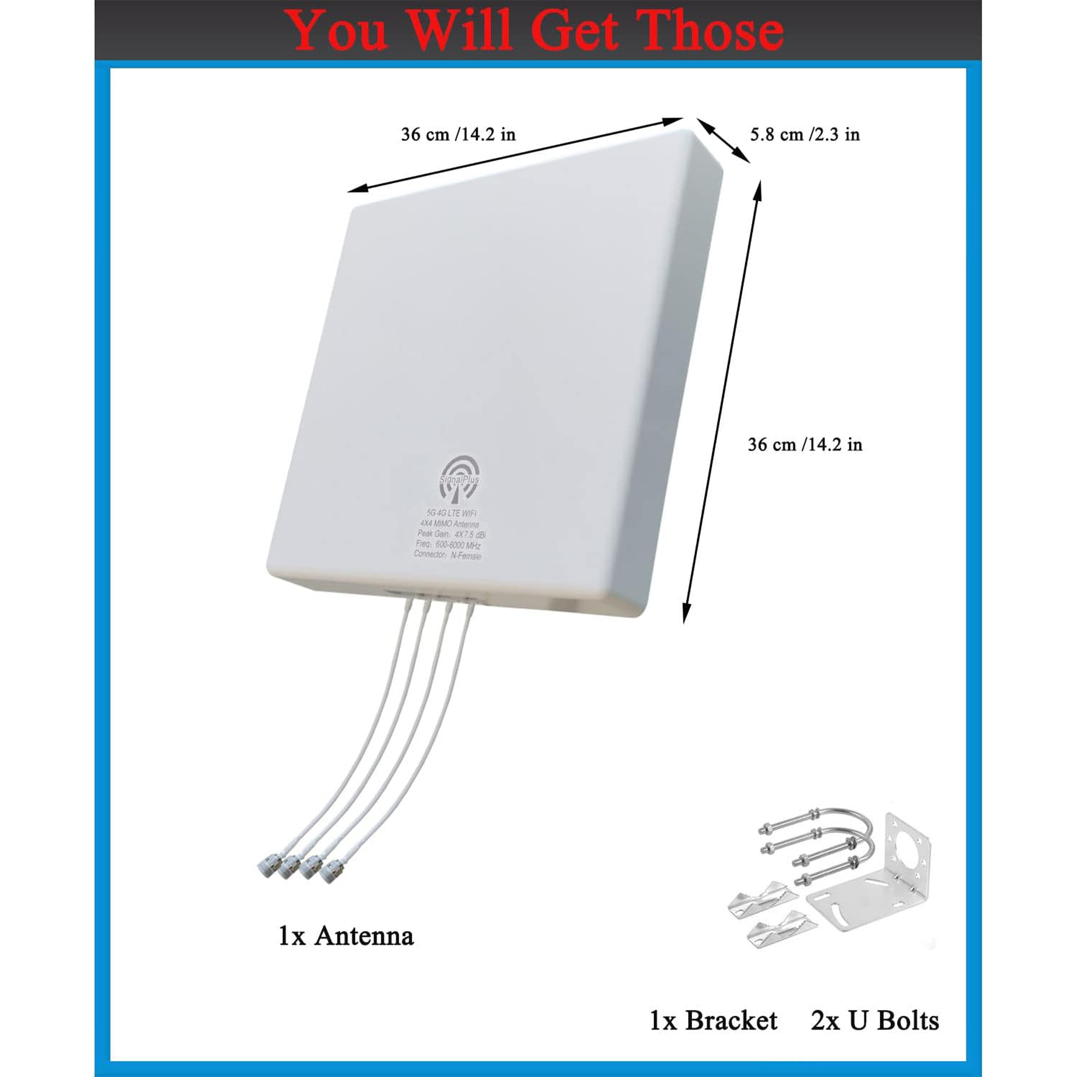 5G WiFi 4G LTE 4x4 MIMO Antenn - Lte Antenna Mimo 4X4 Outdoor ulasan dan harga