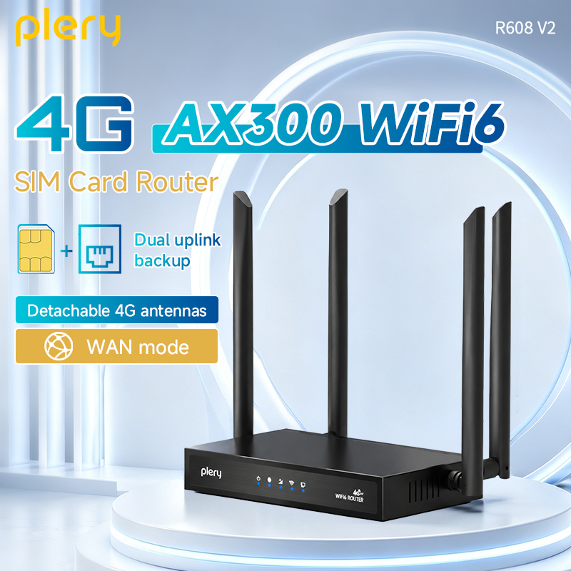 Plery R605 V2 4G LTE CAT4 WiFi - 4G Router With Poe Wan ulasan dan harga