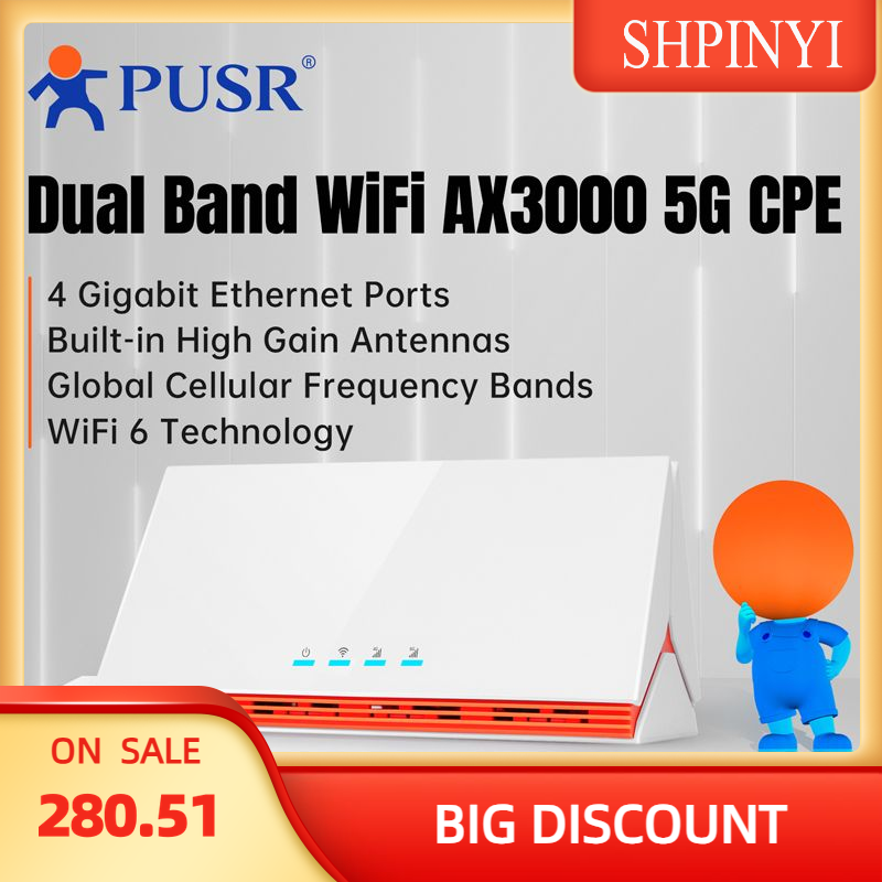 PUSR Global 4G/5G Dual Band Wi - 4G Router Sim Card Slot Gigabit ulasan dan harga