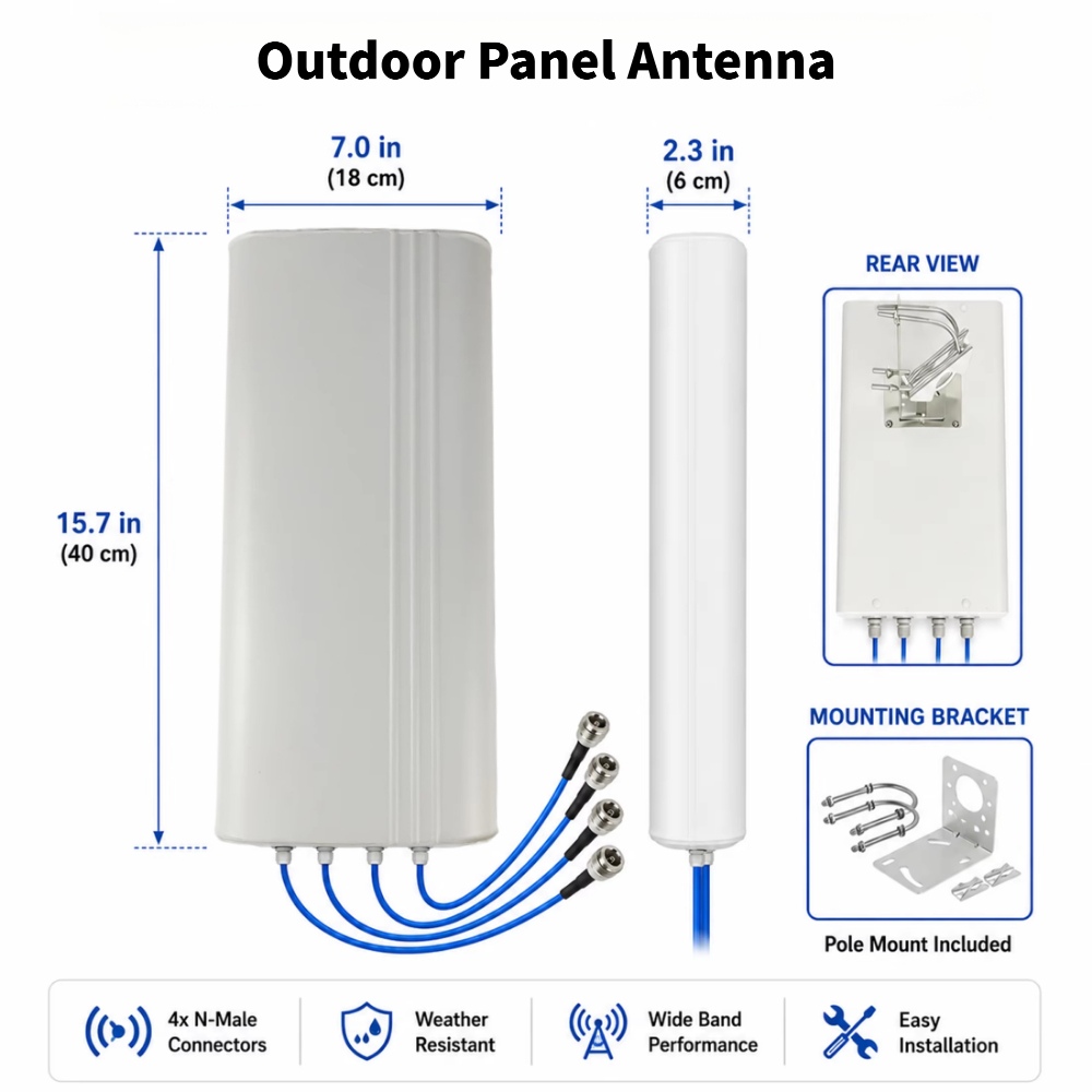 4x4 MIMO 5G/4G LTE UWB Long-Di - Lte Antenna Mimo 4X4 Outdoor ulasan dan harga
