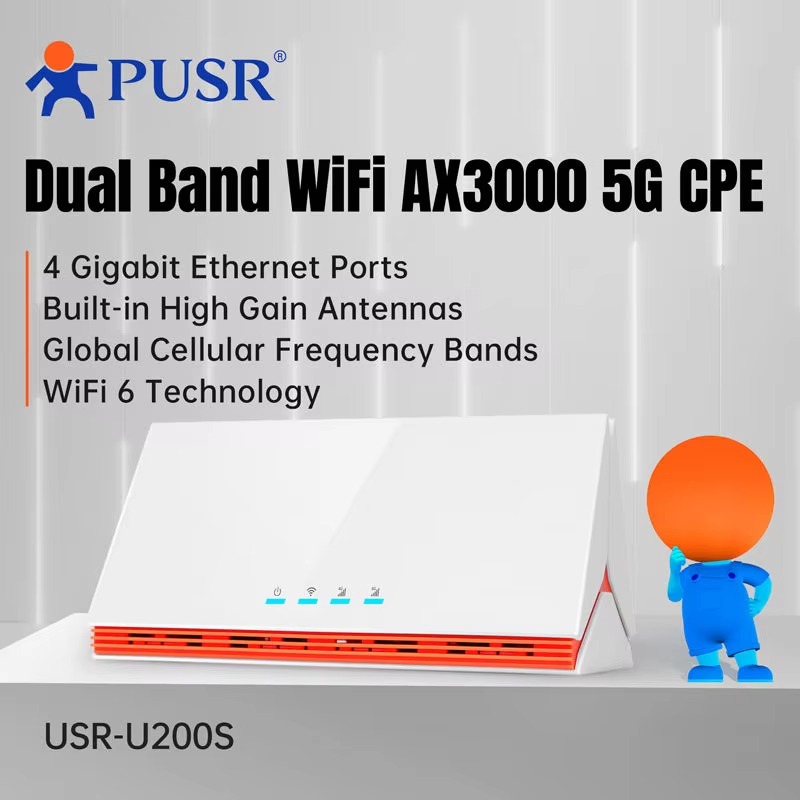 Global 4G/5G WiFi6 AX3000 CPE  - 4G Router Sim Card Slot Gigabit ulasan dan harga