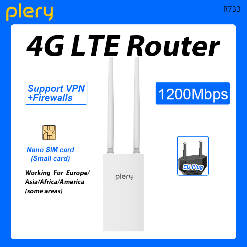 PLERY 1200Mbps Outdoor WIFI 4G - 4G Router With Poe Wan ulasan dan harga