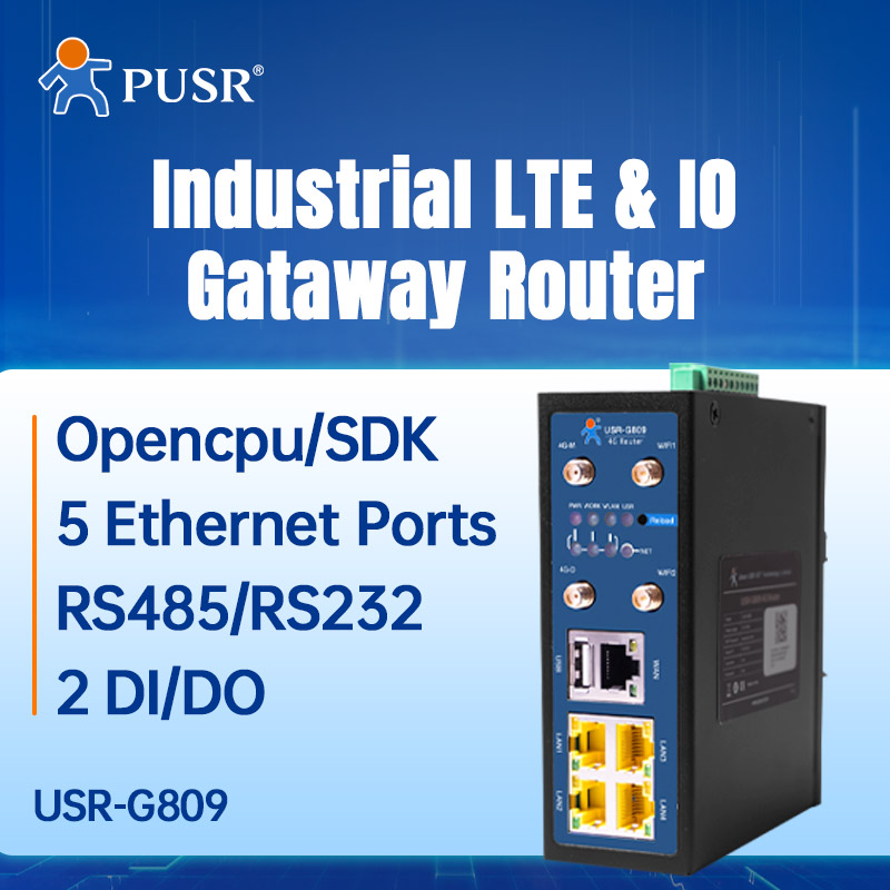 USR-G809-EAU Europe & Australi - Industrial 4G Router Vpn ulasan dan harga