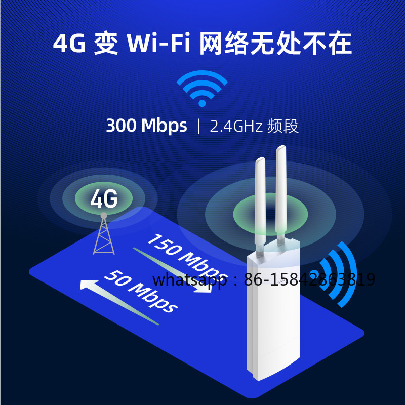 LT400 4G LTE 300Mbps WiFi Rout - 4G Lte Router Outdoor Waterproof ulasan dan harga