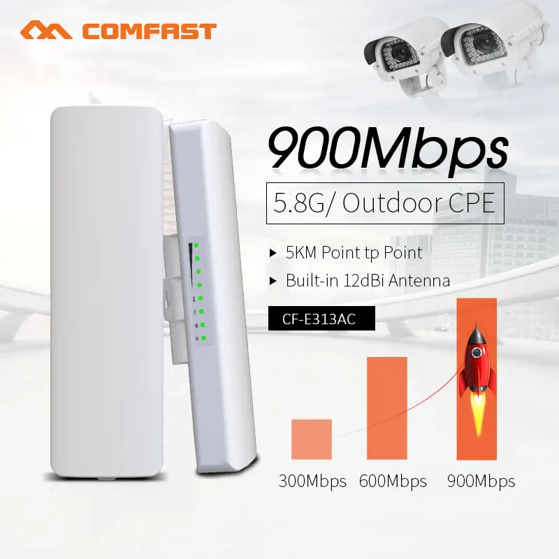 COMFAST 900Mbps Outdoor CPE 3- - 5G Cpe Router Outdoor ulasan dan harga
