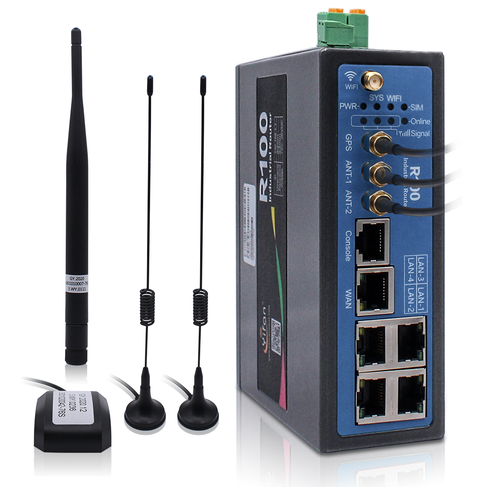 R100 Industrial 4G LTE Router  - Industrial 4G Router Vpn ulasan dan harga