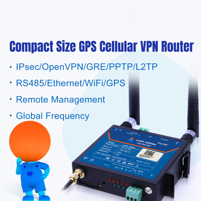 PUSR Industrial USR-G806S-G 4G - Industrial 4G Router Vpn ulasan dan harga